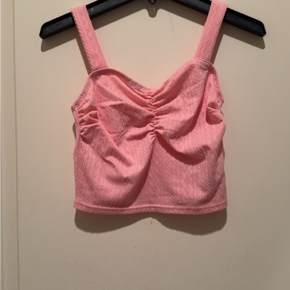 Pink Ruched Women's Top
